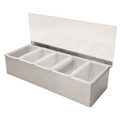 5 Part Stainless Steel Condiment Holder image 0