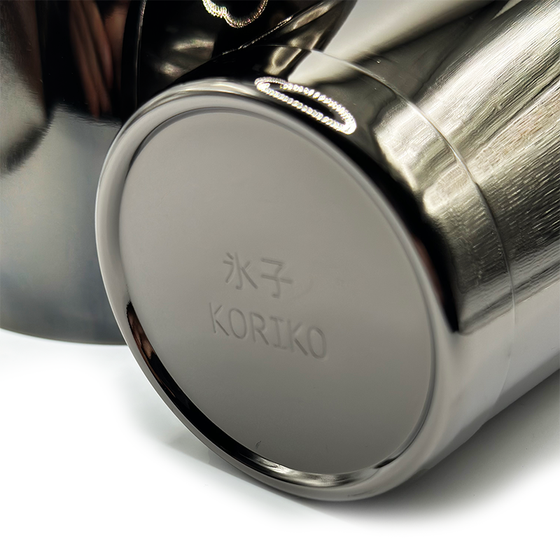 KORIKO black weighted cocktail shaker detail