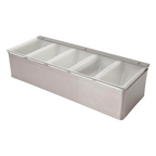 5 Part Stainless Steel Condiment Holder image 1