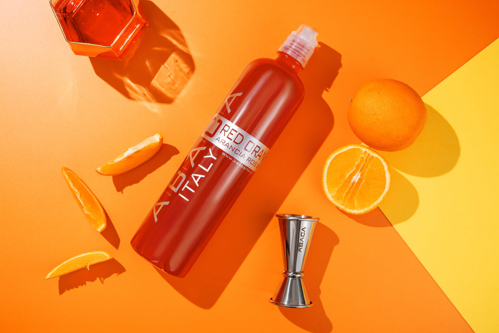Red orange cocktail purée by ABACA for professional bars