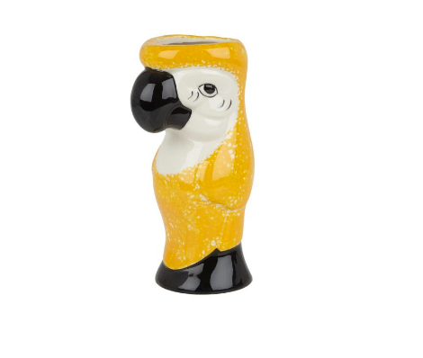 Ceramic Parrot Tiki Mug - 750ml - Yellow image 0