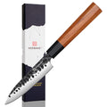 KEEMAKE Paring Knife 4.5 inch, Fruit Knife with 440C Japanese Stainless Steel Blade, Peeling Knives with Natural Wooden Handle Small Kitchen Knives