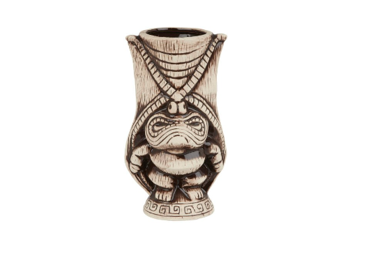 Ceramic Kane Tiki Mug 400ml - Light & Coffee Brown image 0