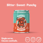 WHITEBOX COCKTAILS Single Serve Classic Pocket Negroni - Case of 12 Cocktail Can | Classic Full Strength Negroni Cocktail | Pre-mixed Cocktails Ready To Drink 12x100ml