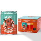 WHITEBOX COCKTAILS Single Serve Classic Pocket Negroni - Case of 12 Cocktail Can | Classic Full Strength Negroni Cocktail | Pre-mixed Cocktails Ready To Drink 12x100ml