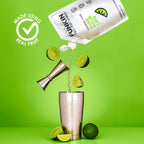 FUNKIN Pure Pour Lime Puree Cocktail Mixer | Made with Real Fruit | Fresh Fruit Puree for Professional Cocktails, Smoothies, & Desserts | 0% ABV | Resealable Pouch | 1kg, Pack of 1
