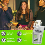 FUNKIN Pure Pour Lime Puree Cocktail Mixer | Made with Real Fruit | Fresh Fruit Puree for Professional Cocktails, Smoothies, & Desserts | 0% ABV | Resealable Pouch | 1kg, Pack of 1