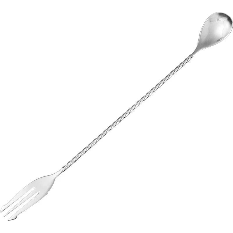 Bar spoon with Fork Stainless Steel Trident