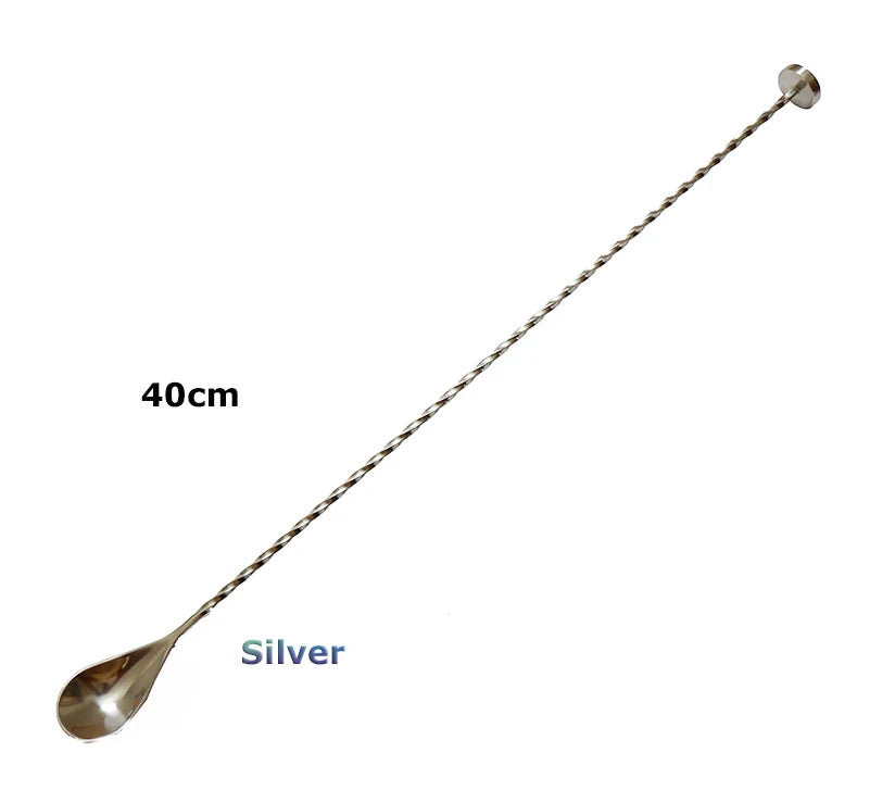 Bar Tools Express Copper-Plated Stainless Steel Muddler Bar Spoon – 30cm / 40cm
