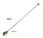 Bar Tools Express Copper-Plated Stainless Steel Muddler Bar Spoon – 30cm / 40cm
