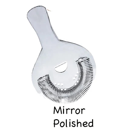 Hawthorne Cocktail Strainer 4 Different Surface Finish Stainless Steel