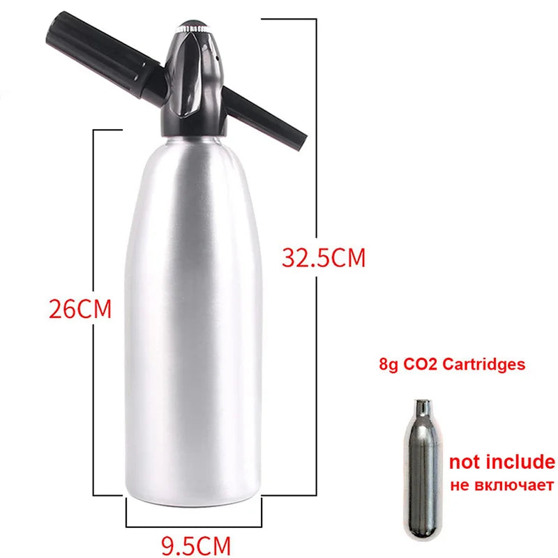 Soda Water Siphon Aluminum 1 Liter