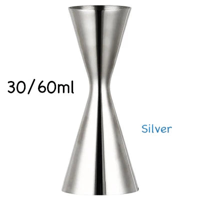 Bar Tools Express Integrated Stainless Steel Double Cocktail Jigger with Etched Measurements