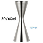 Bar Tools Express Integrated Stainless Steel Double Cocktail Jigger with Etched Measurements