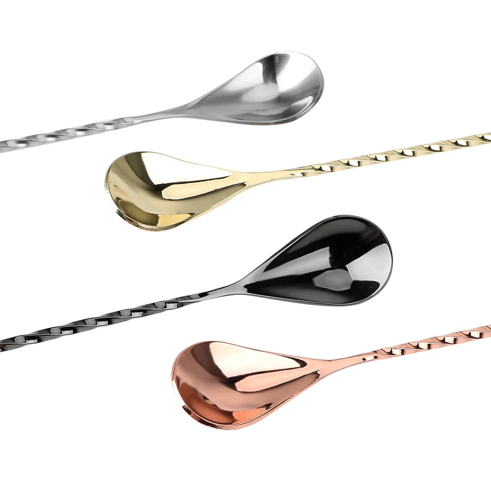 Bar Tools Express Stainless Steel Teardrop Mixing Spoon – 30cm / 40cm