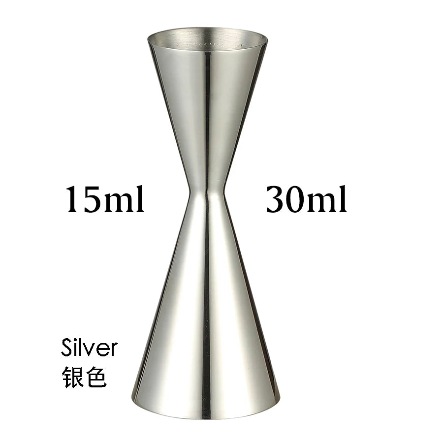 Bar Tools Express Integrated Stainless Steel Double Cocktail Jigger with Etched Measurements