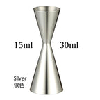 Bar Tools Express Integrated Stainless Steel Double Cocktail Jigger with Etched Measurements