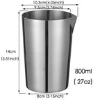 Stainless Steel Stirring Tin 800ml
