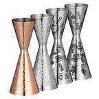 Bar Tools Express Integrated Stainless Steel Double Cocktail Jigger with Etched Measurements