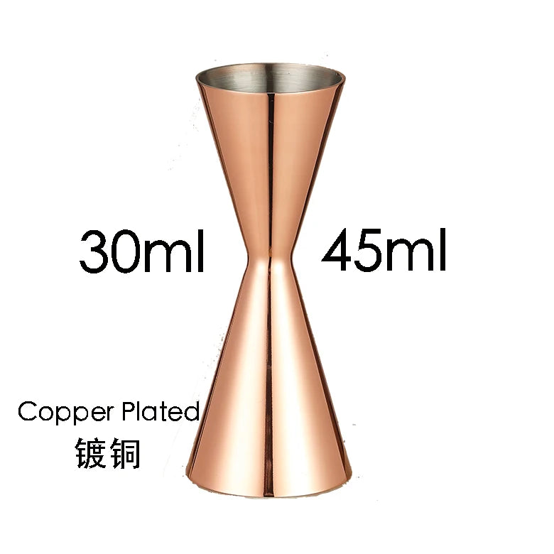 Bar Tools Express Integrated Stainless Steel Double Cocktail Jigger with Etched Measurements