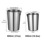 Stainless Steel Stirring Tin 500ml Mixing Tin