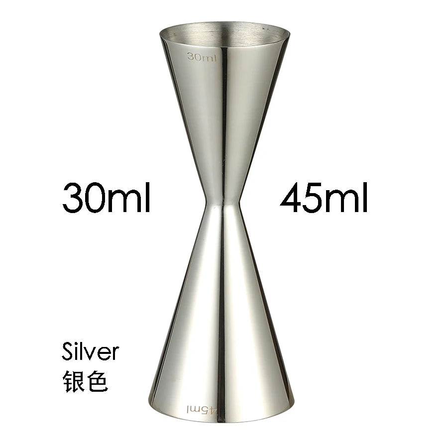 Bar Tools Express Integrated Stainless Steel Double Cocktail Jigger with Etched Measurements