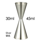 Bar Tools Express Integrated Stainless Steel Double Cocktail Jigger with Etched Measurements