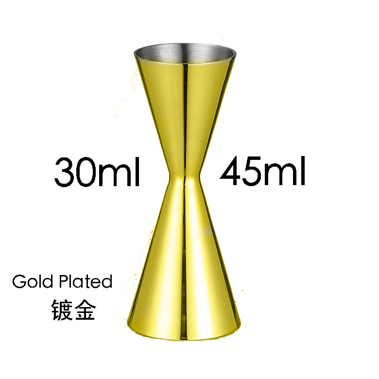 Bar Tools Express Integrated Stainless Steel Double Cocktail Jigger with Etched Measurements