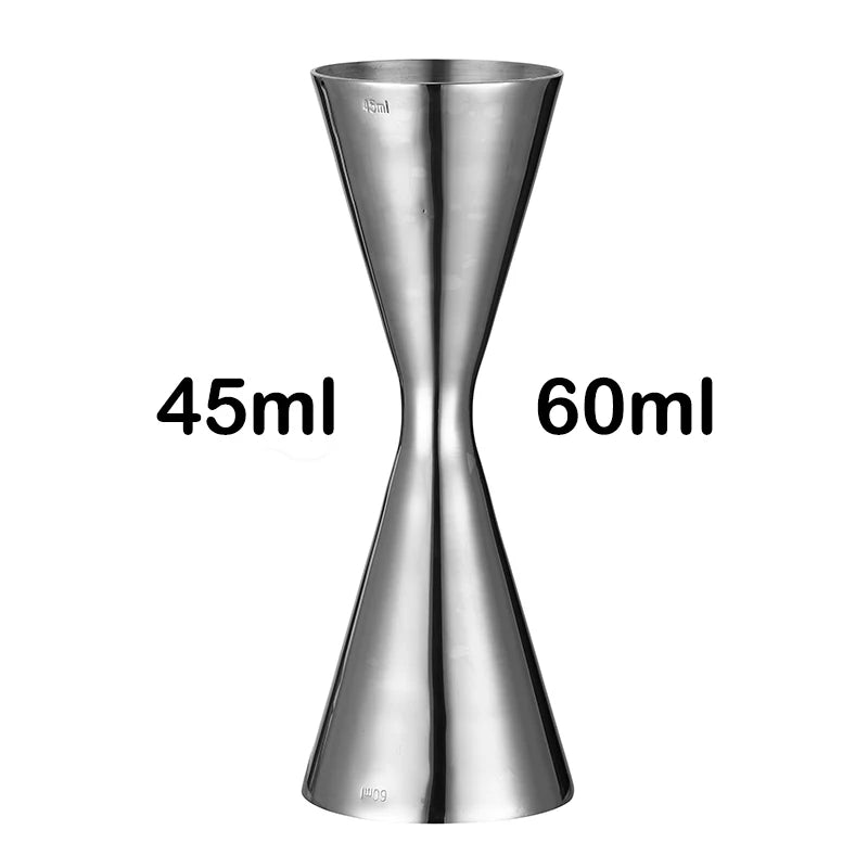 Bar Tools Express Integrated Stainless Steel Double Cocktail Jigger with Etched Measurements