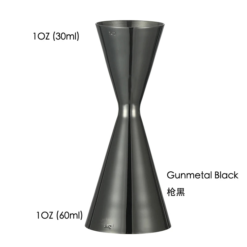 Bar Tools Express Integrated Stainless Steel Double Cocktail Jigger with Etched Measurements