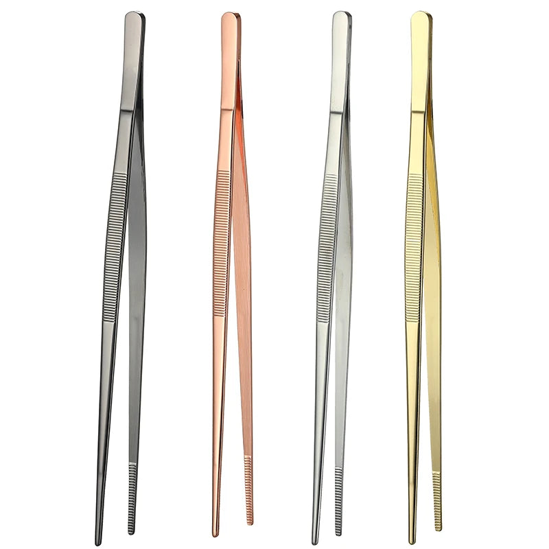 Stainless Steel Tweezer Tongs Tool Copper/Gold Plated