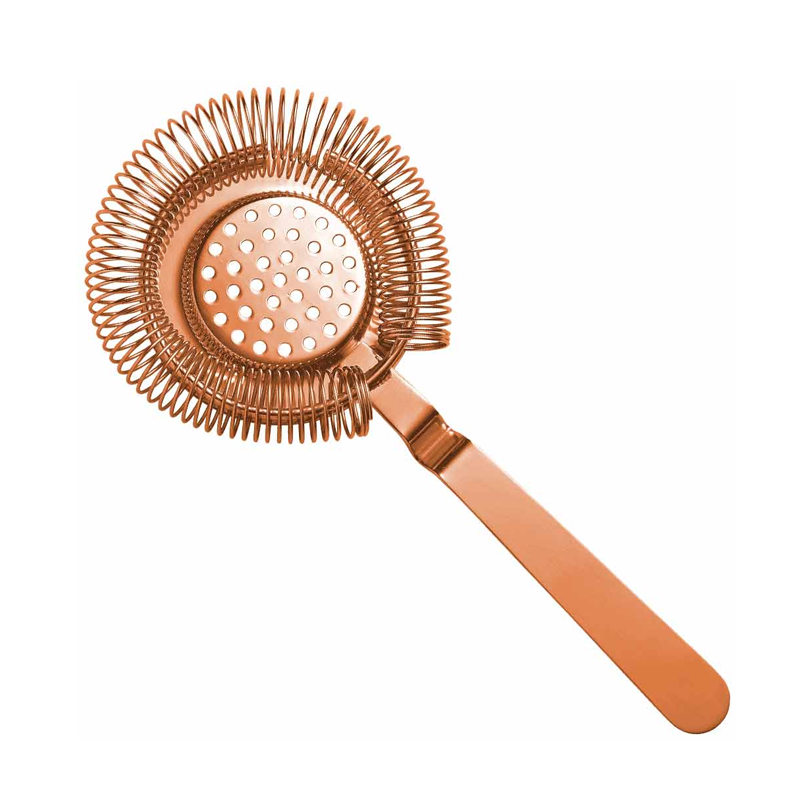 Calabrese Copper Hawthorne Cocktail Strainer Surface Fitting 20.5cm image 1