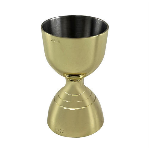 Bar Bell Jigger Gold Plated Cocktail Jigger 25ml/50ml Measuring Jigger image 0