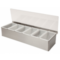 6 Part Stainless Steel Condiment Holder image 0